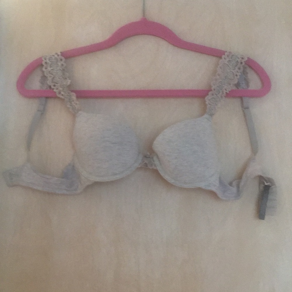 Gray Aerie push up bra (34A)